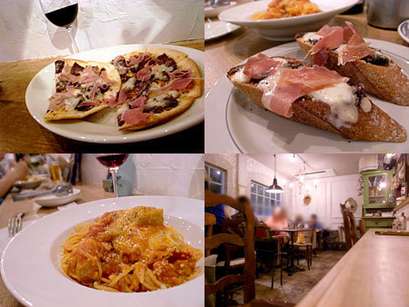 パスタ食堂 ヒラコンシェ：イチジクとゴルゴンゾーラと生ハムのピッツァ