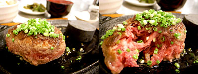まかない食堂 極味や 福岡パルコ店：伊万里牛ジューシーとろハンバーグステーキ
