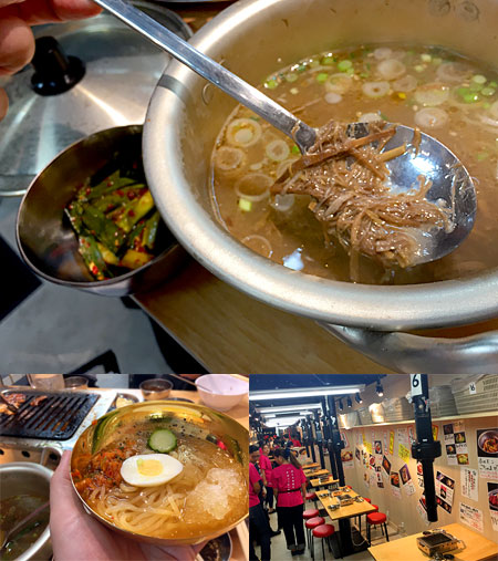 大阪焼肉・ホルモン ふたご 大名店:オモニの自家製テールスープ、一口冷麺