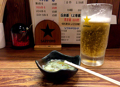 焦がし焼そば専門店 まるひ屋:ちょい飲みセット